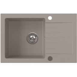 Ruvetti Pineko 140 zlewozmywak granitowy 68x44,2 cm beżowy 3001PN_BE140_W