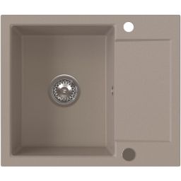 Ruvetti Signum zlewozmywak granitowy 59x50 cm beżowy 3001S_BE120_W