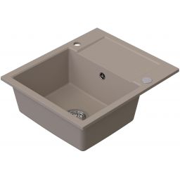 Ruvetti Signum zlewozmywak granitowy 59x50 cm beżowy 3001S_BE120_W