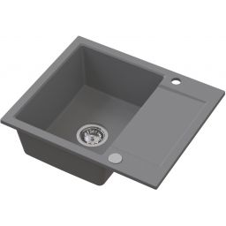 Ruvetti Signum 120 zlewozmywak granitowy 59x50 cm szary 3001S_GR120_W