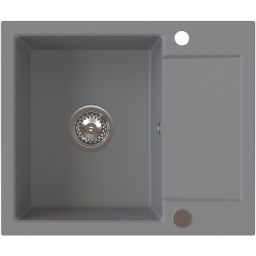 Ruvetti Signum 120 zlewozmywak granitowy 59x50 cm szary 3001S_GR120_W