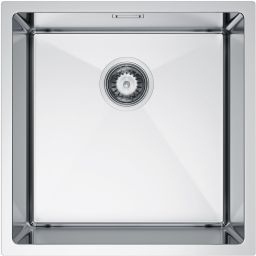 Ruvetti Stelio zlewozmywak stalowy z syfonem 44x44 cm stal 5001S_BS50_P