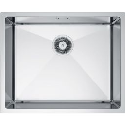 Ruvetti Stelio zlewozmywak stalowy z syfonem 54x44 cm stal 5001S_BS60_P