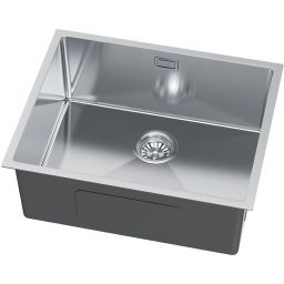 Ruvetti Stelio zlewozmywak stalowy z syfonem 54x44 cm stal 5001S_BS60_P