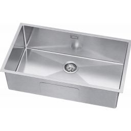 Ruvetti Stelio zlewozmywak stalowy z syfonem 74x44 cm stal 5001S_BS80_P