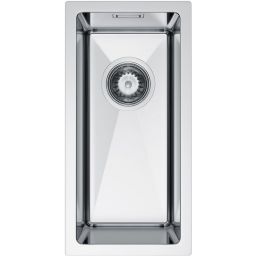 Ruvetti Stelio zlewozmywak stalowy z syfonem 44x22 cm stal 5001S_MINI_BS_P