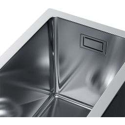 Ruvetti Stelio zlewozmywak stalowy z syfonem 44x22 cm stal 5001S_MINI_BS_P