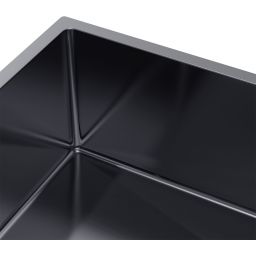 Ruvetti Stelio zlewozmywak stalowy z syfonem 74x44 cm grafit 5001S_PVD_GRF80_P