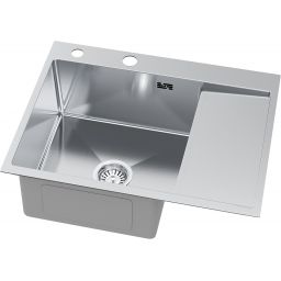 Ruvetti Linar zlewozmywak z dozownikiem 62x48 cm stal 5002L_BS120_WL