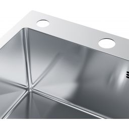 Ruvetti Linar zlewozmywak z dozownikiem 62x48 cm stal 5002L_BS120_WL