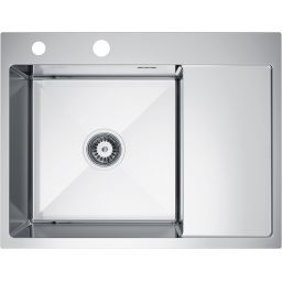 Ruvetti Linar zlewozmywak z dozownikiem 62x48 cm stal 5002L_BS120_WL