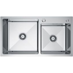 Ruvetti Linar zlewozmywak z dozownikiem 78x45 cm stal 5002L_BS260_W