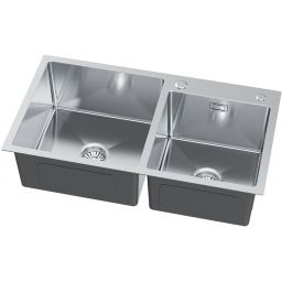 Ruvetti Linar zlewozmywak z dozownikiem 78x45 cm stal 5002L_BS260_W