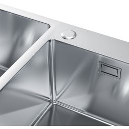 Ruvetti Linar zlewozmywak z dozownikiem 78x45 cm stal 5002L_BS260_W