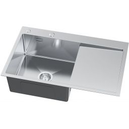 Ruvetti Masivo zlewozmywak z dozownikiem 78x49 cm stal 5002M_BS160_WL