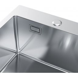 Ruvetti Masivo zlewozmywak z dozownikiem 50x40 cm stal 5002M_BS40_W