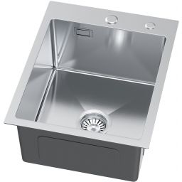 Ruvetti Masivo zlewozmywak z dozownikiem 50x40 cm stal 5002M_BS40_W