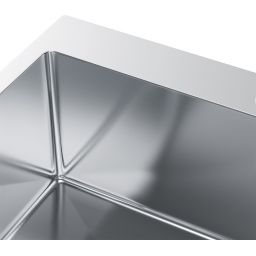 Ruvetti Masivo zlewozmywak stalowy 50x50 cm stal 5002M_BS50_W