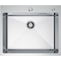 Ruvetti Masivo zlewozmywak z dozownikiem 60x50 cm stal 5002M_BS60_W