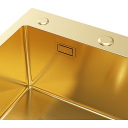 Ruvetti Masivo zlewozmywak z dozownikiem 78x49 cm złoty 5002M_PVD_GOLD160_WL