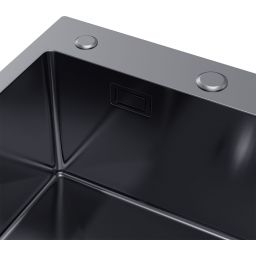 Ruvetti Masivo zlewozmywak z dozownikiem 78x49 cm grafit 5002M_PVD_GRF160_WL