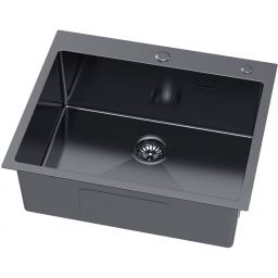 Ruvetti Masivo zlewozmywak stalowy 60x50 cm grafit 5002M_PVD_GRF60_W