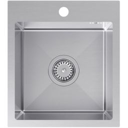 Ruvetti Look zlewozmywak stalowy 45x40 cm stal 5003L_BS40_W