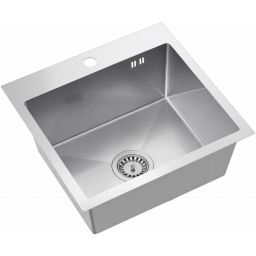 Ruvetti Look zlewozmywak stalowy 50x45 cm stal 5003L_BS50_W