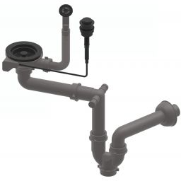 Ruvetti odpływ zlewozmywakowy 3,5'' z syfonem 6004A-MB