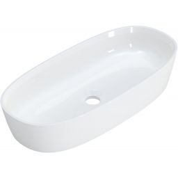 Ruvetti Ariela umywalka 59,4x27 cm owalna nablatowa biała DOL_AR5927