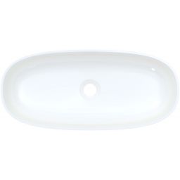 Ruvetti Ariela umywalka 59,4x27 cm owalna nablatowa biała DOL_AR5927