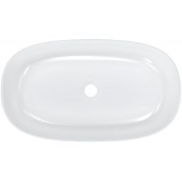 Ruvetti Ariela XL umywalka 60x34 cm owalna nablatowa biała DOL_ARXL6034