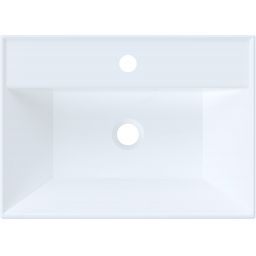 Ruvetti Cameron umywalka 50x35 cm prostokątna nablatowa biała DOL_CAM50