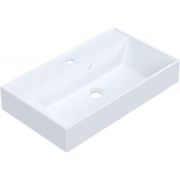 Ruvetti Cameron umywalka 60x35 cm prostokątna nablatowa biała DOL_CAM60