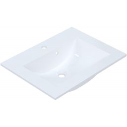 Ruvetti Elif umywalka 61x47 cm prostokątna wpuszczana-nablatowa biała DOL_EL60