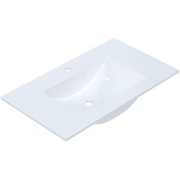 Ruvetti Elif umywalka 81x47 cm prostokątna wpuszczana-nablatowa biała DOL_EL80