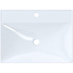 Ruvetti Erna umywalka 60x45 cm prostokątna wpuszczana-nablatowa biała DOL_ER60