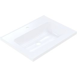 Ruvetti Ivana umywalka 60x45 cm prostokątna wpuszczana biała DOL_IVA60