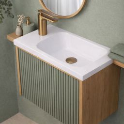 Ruvetti Misti umywalka 40x22 cm prostokątna meblowa biała DOL_MI4022