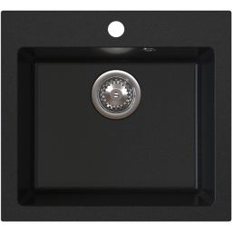 Ruvetti Frigo zlewozmywak 49x45 cm z baterią i akcesoriami czarny/stal LP_3200-FR4945BC_W