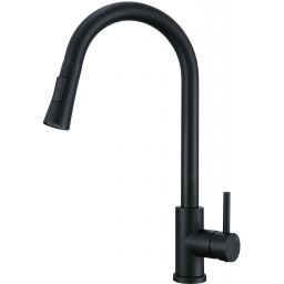 Ruvetti Frigo zlewozmywak 56x51 cm z baterią i akcesoriami czarny LP_3200_FR5651FB_W