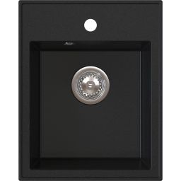 Ruvetti Natu Box zlewozmywak 50x40 cm z baterią i akcesoriami czarny/stal LP_3200-NB4050BC_W