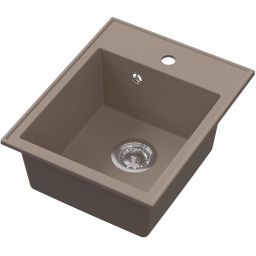 Ruvetti Tito Box zlewozmywak 50x40 cm z baterią beżowy LP_3200-TB4050BE_W