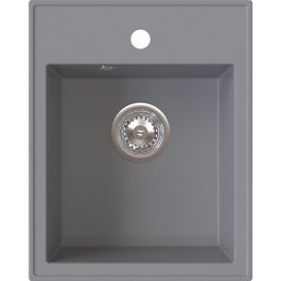 Ruvetti Tito Box zlewozmywak 50x40 cm z baterią szary LP_3200-TB4050GR_W