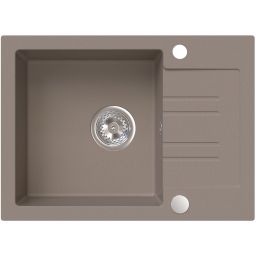 Ruvetti Cooksy Chef zlewozmywak 60x44 cm z baterią beżowy/stal LPCC6244BESE