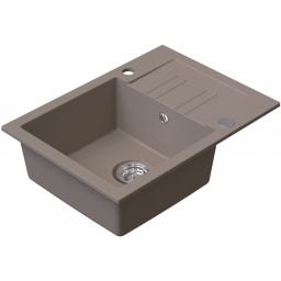 Ruvetti Cooksy Chef zlewozmywak 60x44 cm z baterią beżowy/stal LPCC6244BESE