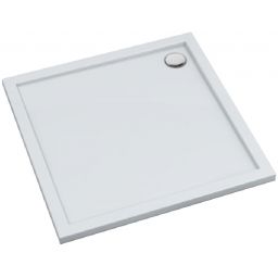 Schedline Estima brodzik kwadratowy 80x80 cm kompozyt Stonicryl biały 3SP.E2K-8080