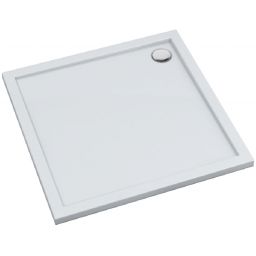 Schedline Estima brodzik kwadratowy 90x90 cm kompozyt Stonicryl biały 3SP.E2K-9090