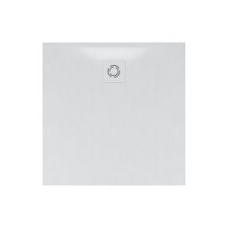 Schedline Magnific White Stone brodzik kwadratowy z maskownicą 80x80 cm biały 3SP.M1K-8080/B/ST-M9/B/ST
