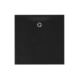 Schedline Magnific Black Stone brodzik kwadratowy z maskownicą 90x90 cm czarny 3SP.M1K-9090/C/ST-M9/C/ST